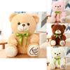 Adorable Sitting Pose Small Teddy Bear Plush Toy With Butterfly Bow For Kids