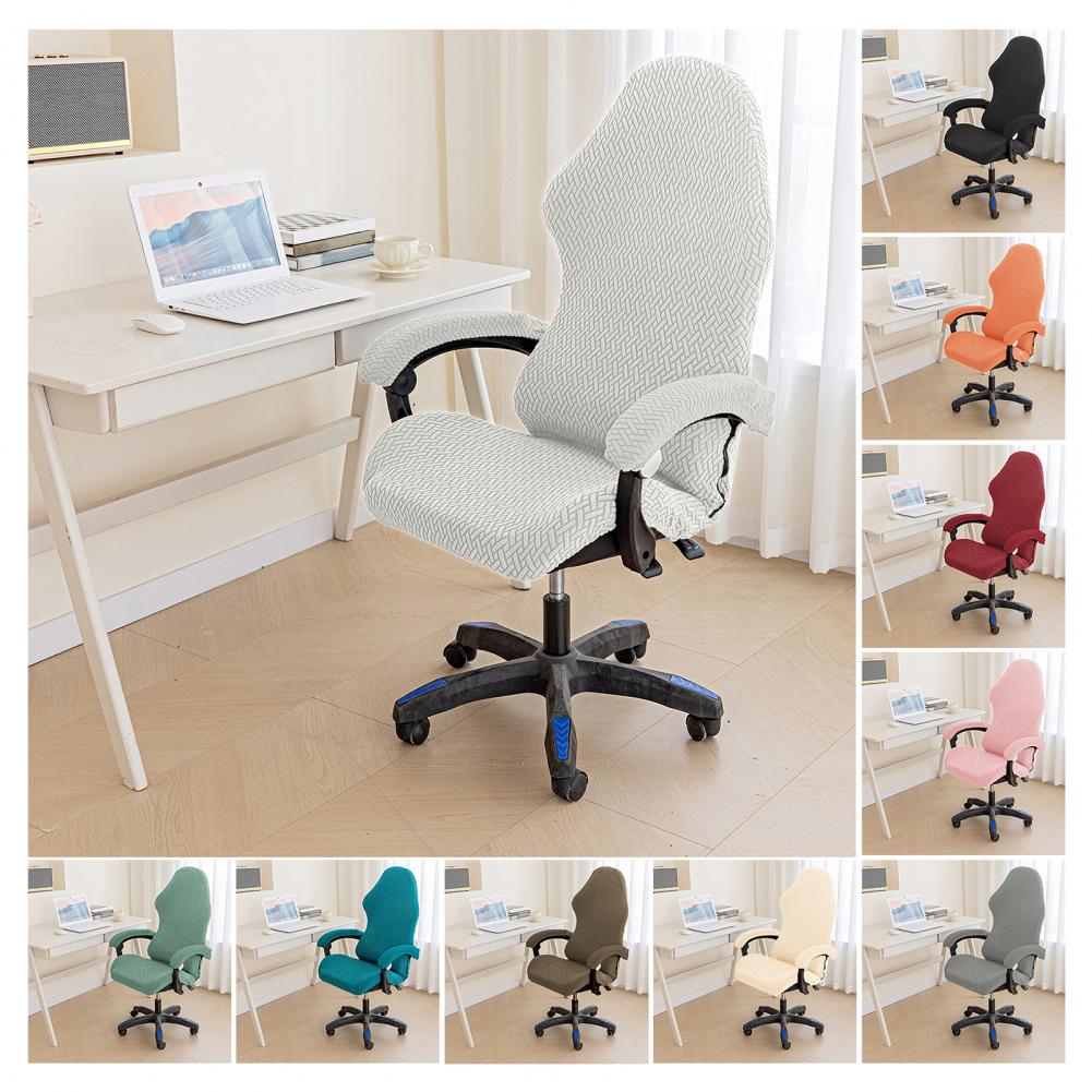 Zipper Chair Cover Durable Gaming Chair Cover Elastic Protection for Armchair Wear-resistant Slipcover with Zipper for Office