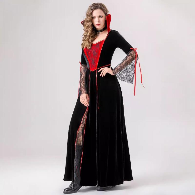 Halloween Court Dress Adult Vampire Vampire Queen Witch Stage Costume