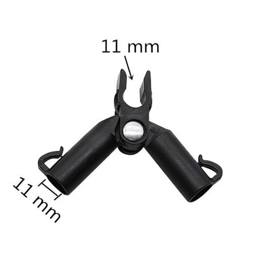5 Pcs A-type Grip Clip Plant Support Rod Fixed Socket Adjustable Gardening Pillar Connector Clip Climbing Expandable Fence