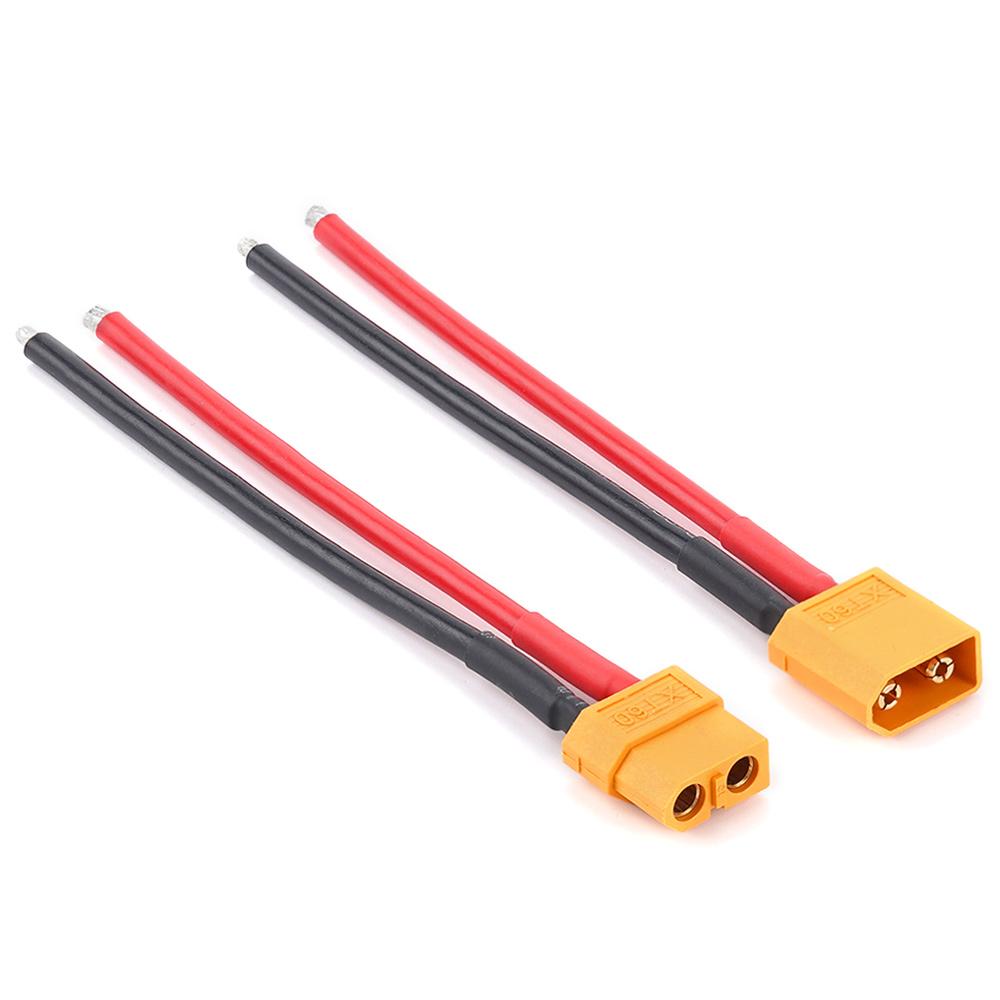 15cm 14AWG 2Pcs of XT60 Battery Male Female Connector Plug With Silicon Wire Cable Photovoltaic Cells Solar System