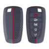 Чохол для Ford Explorer Mustang Fusion Escape F150 F250 F350 F450 F550 Ford Raptor 5 кнопок Силіконовий шкіряний чохол для автомобільних ключів
