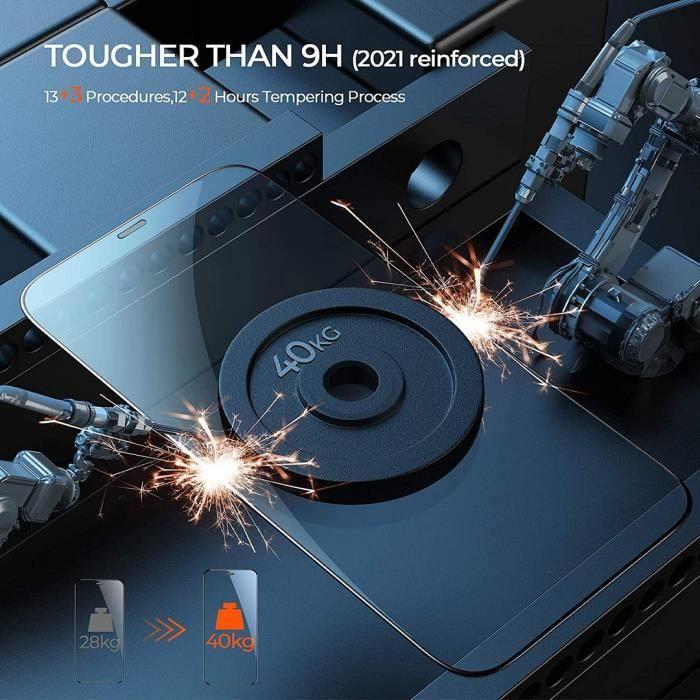 E.F.Connection [2 pièces] Verre Trempé Intégral Pour iPhone 13 mini (5,4") Vitre Protection d'Ecran