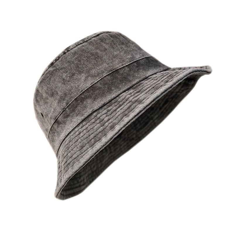 Sombreros de Pescador de Mezclilla Lavada Cabeza Grande Coreanos para Hombre Sombrero de Sol Talla Grande 64 cm Oversize Bob Panama Unisex Talla Grande Gorra de Pescador personalizado