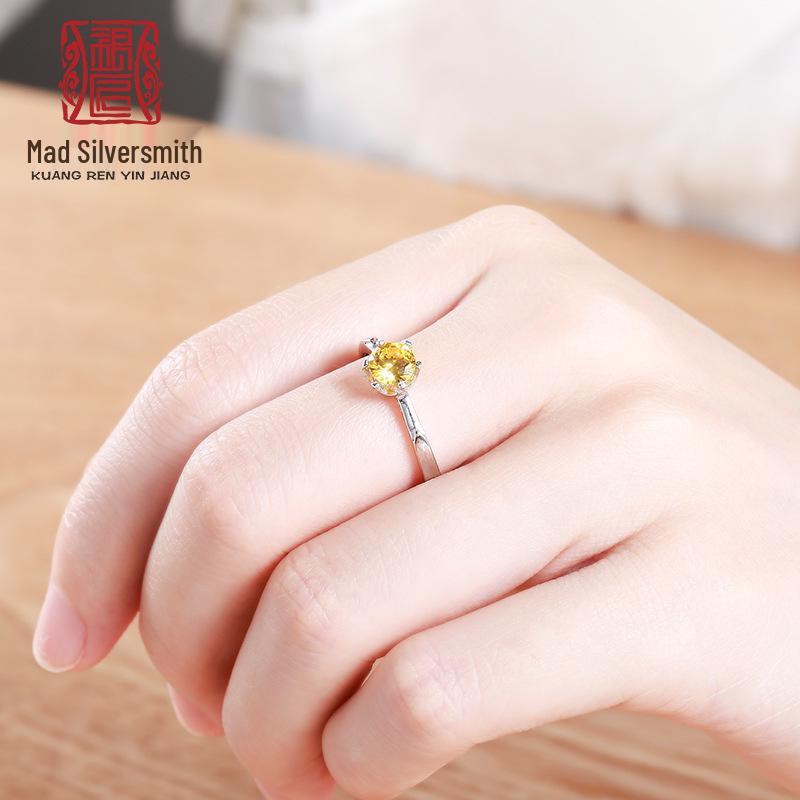 

S925 Silver Women s Korean & Japanese Style Empty Setting Ring for DIY Inlaid Cubic Zirconia, Wedding & Diamond Ring Setting Size 11