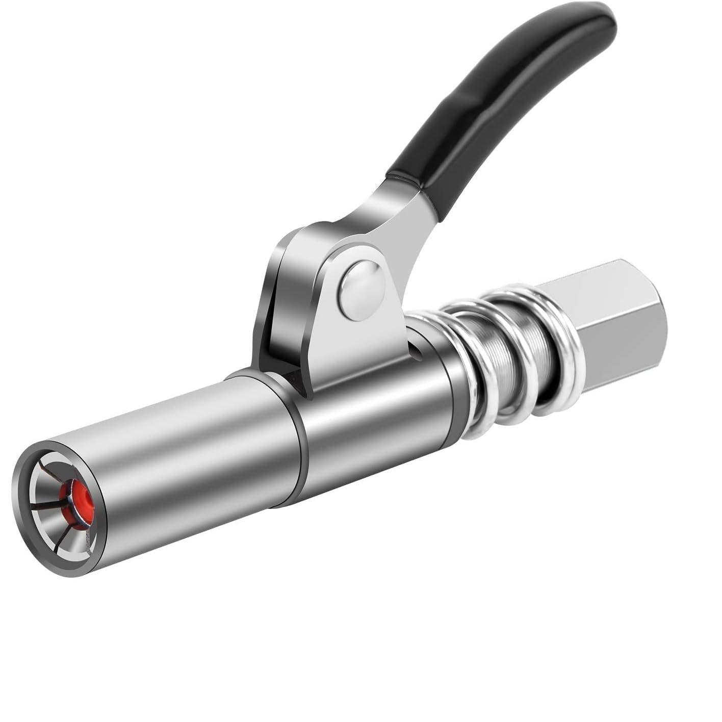 10000PSI Grease Gun Coupler NPTI/8 Oil Pump Quick Release Grease Nozzle Injector Lubricating Oil Grease Gun Car Auto Repair Tool 1