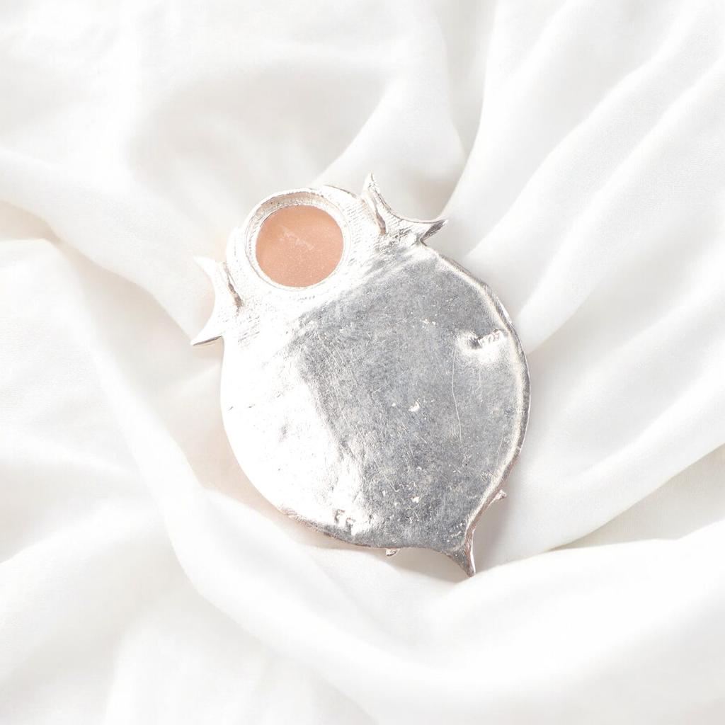 925 Sterling Silver Handmade Natural Peach Moonstone Gemstone Necklace Pendant CP-22-29