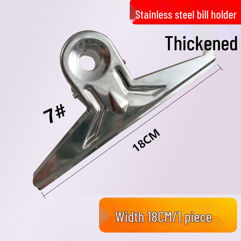 Enhanced Stainless Steel Swallowtail Clips - Large and Small Sizes for Office and Stationery Use