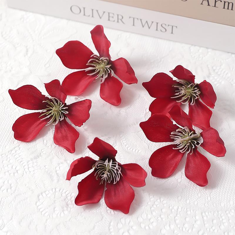 

Bulk 10/20/50Pcs 7.5cm Artificial Magnolia Blossom Flower Head for Home Wedding Party Corsage Decor Diy Craft Wreath Accessory 10Pcs красный