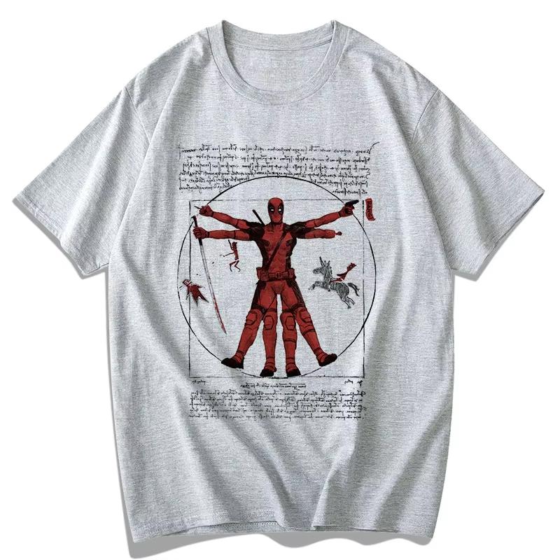 Genuine Deadpool T-Shirt DEADPOOL Men's Short Sleeve Agents Revenge Alliance Loose Breathable Autumn and winter innerwear
