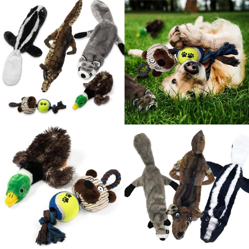 Soft And Cuddly Plush Dog Toys With Squeakers Ideal For Teething Dogs