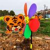 Kolorowe Zwierzątko Pszczoła Sześć Kolorów Wiatrak Plastikowy Kreskówka Zabawki dla Dzieci Dekoracja Ogrodu Podwórka