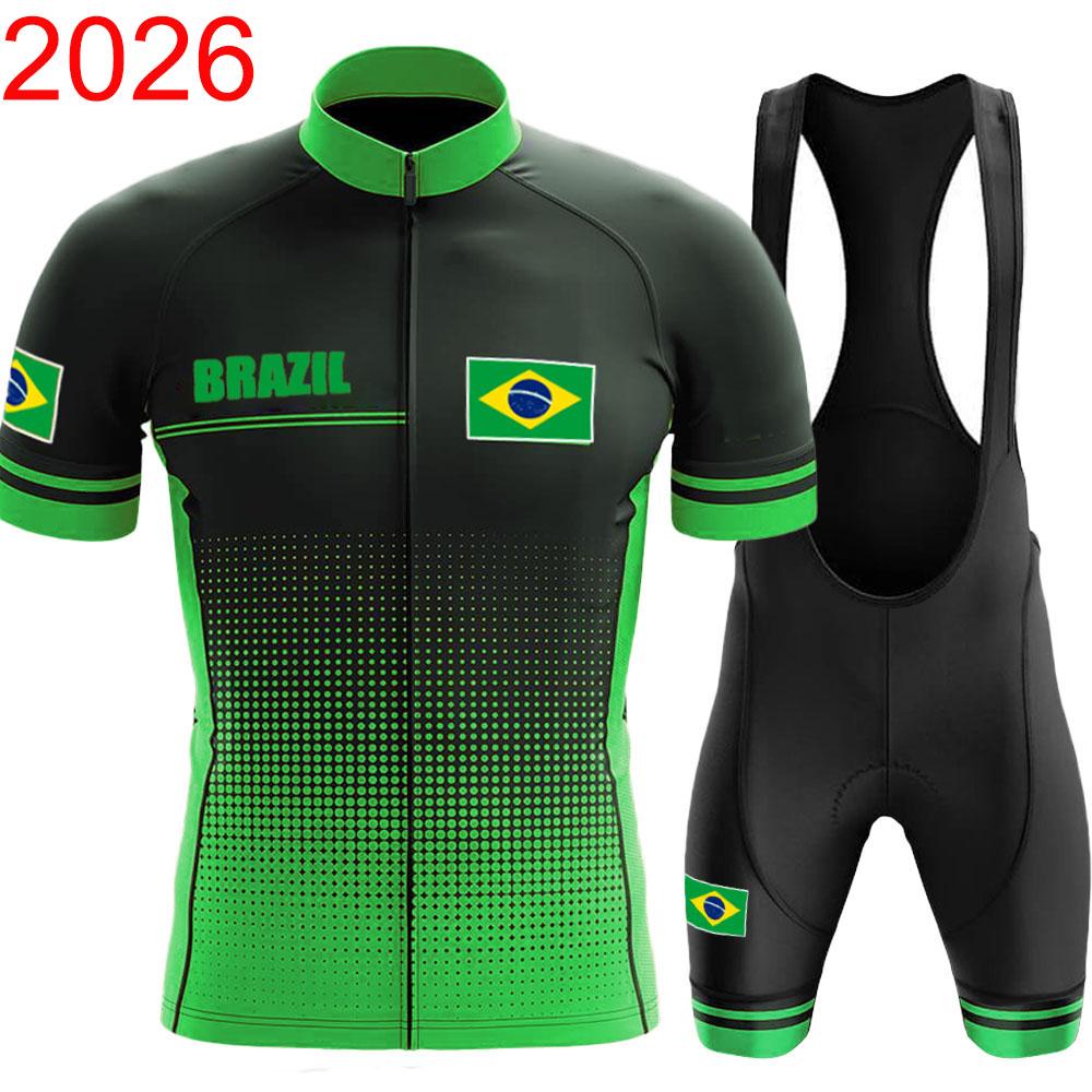 Set Kurzarm Nationalmannschaft Bekleidungssets Rennrad Trikots Anzug Fahrrad Trägerhosen MTB Trikot Sommer Atmungsaktives Radsport Anzug Set 2026