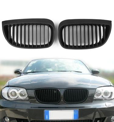 Grille de Calandre Noire Mate Pour BMW E81 E87 Sport Série 1 2004-2007
