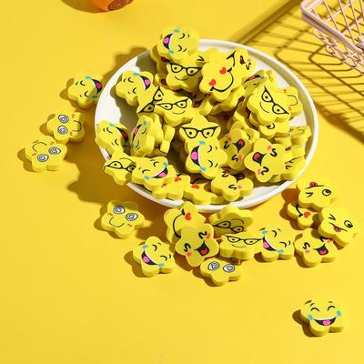 Smiling Star Face Eraser - Cartoon Children's Gift Stationery