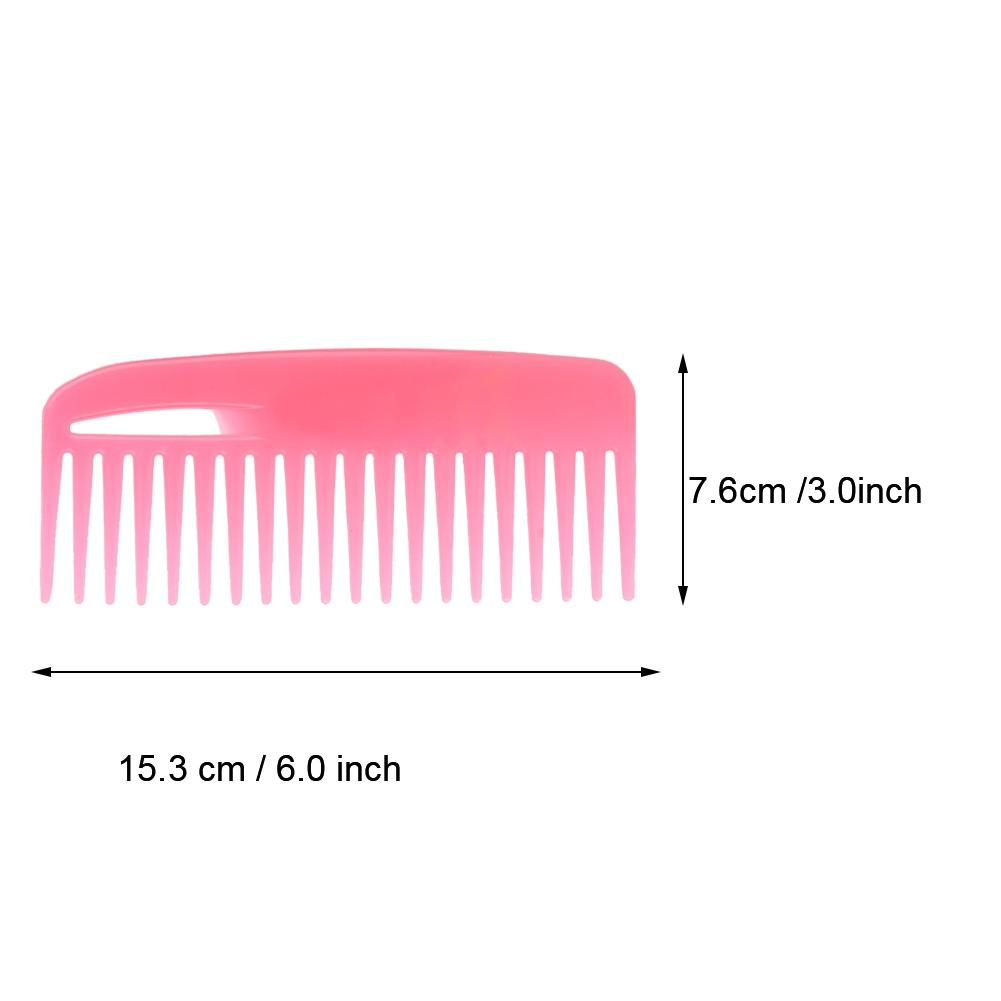 Colorful Large Wide Tooth Hair Styling Comb Anti Static Hairdressing Comb Hairstyle Tool Black