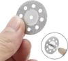 12pcs 22mm Diamond Cutting Disc 3mm Grinding Wheel Mandrel for Metal Cutting Rotary Tool Electric Grinder Parts