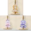 Plush Teddy Bear Keychain With Cartoon Dress For Kids And Bag Decor