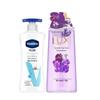 Vaseline Intensive Care Sensitive Skin Body Lotion 400ML + Grape Bubble Shower Gel 700G Bundle