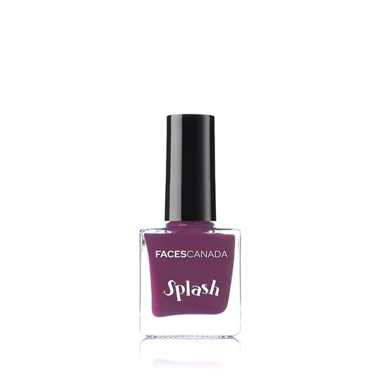 FACESCANADA Splash Glossy Finish Nail Enamel, Ginger 37, 8 Ml & Splash Glossy Nail Enamel, Purple Rain 19, 8 Ml