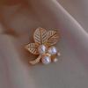 Elegant Pearl Brooch for Women's Suits - High-End Jewelry Pin