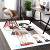 1pc Pink Hair Girl Chair Mat: Anime Cartoon Design, Non-Slip Carpet for Office, Home Decor - Suitable for All Seasons.Q003