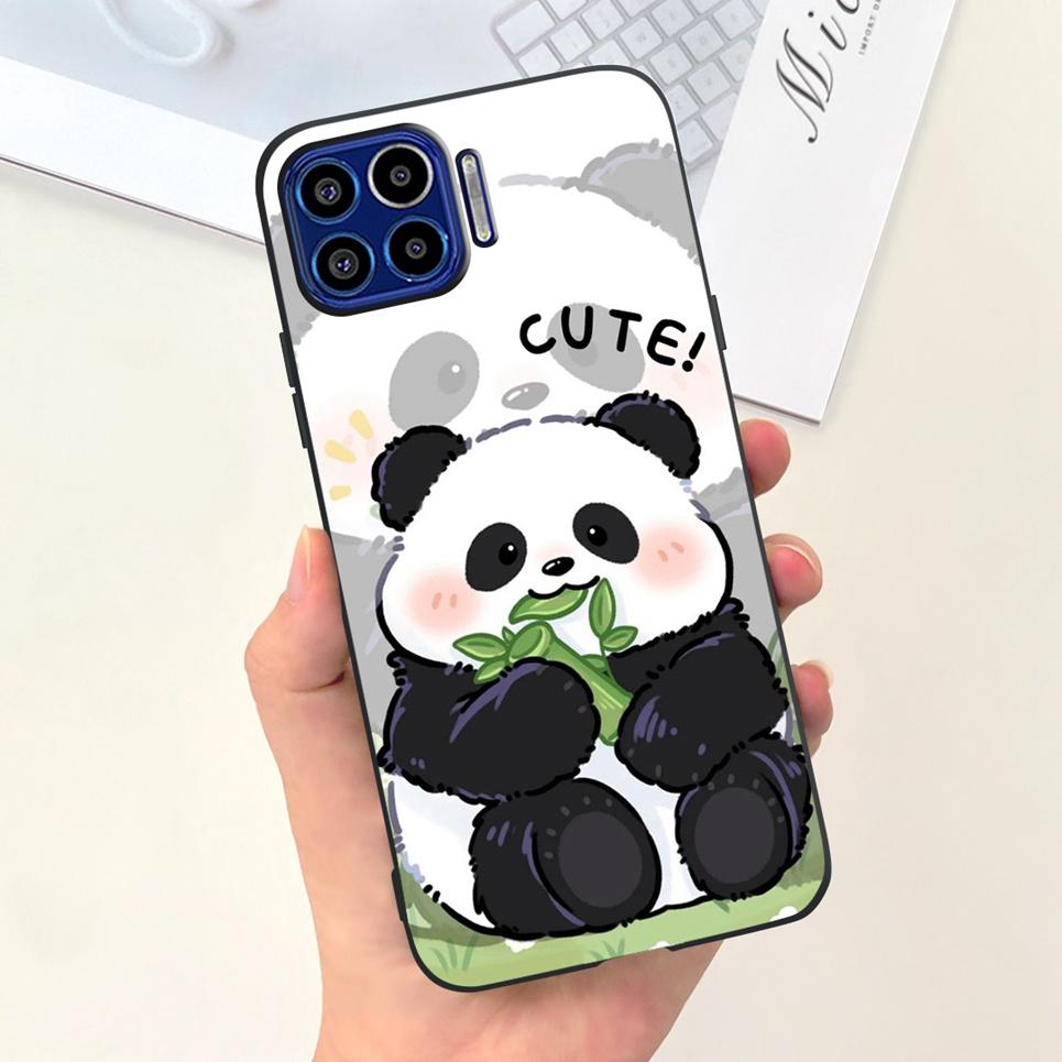 For Motorola One Vision One Macro Case Cute Fashion Girly Cartoon Painting Funda Etui For Motorola One 5G Soft TPU Silicone Case