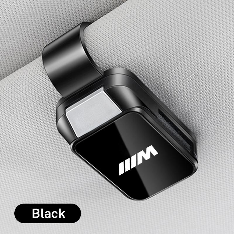 

Hot 2025 Car Sunglasses Clip Sun Visor Glasses Holder Card Ticket Hanger For BMW M Emblem E46 E36 E34 F10 E90 F30 E60 F30 E53 E3