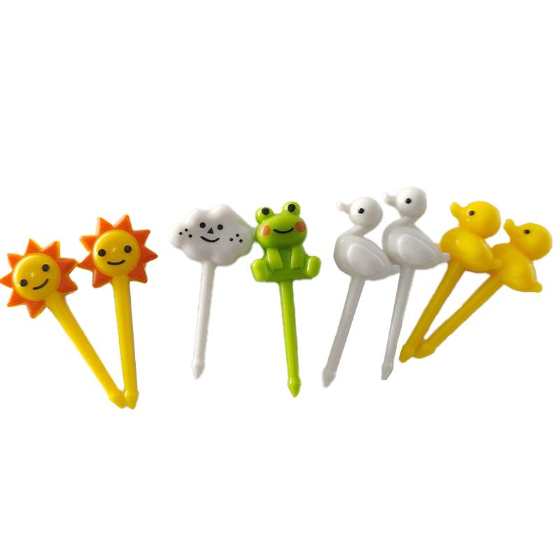 8 pezzi di cartone animato per bambini torta frutta stuzzicadenti bento pranzo accessori decorazione festa