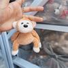 13Cm Animation Plush Gorilla Keychain Plush Stuffed Animal Keyring Cute Backpack Charm Couples Students Bag Pendant Birthday Gifts