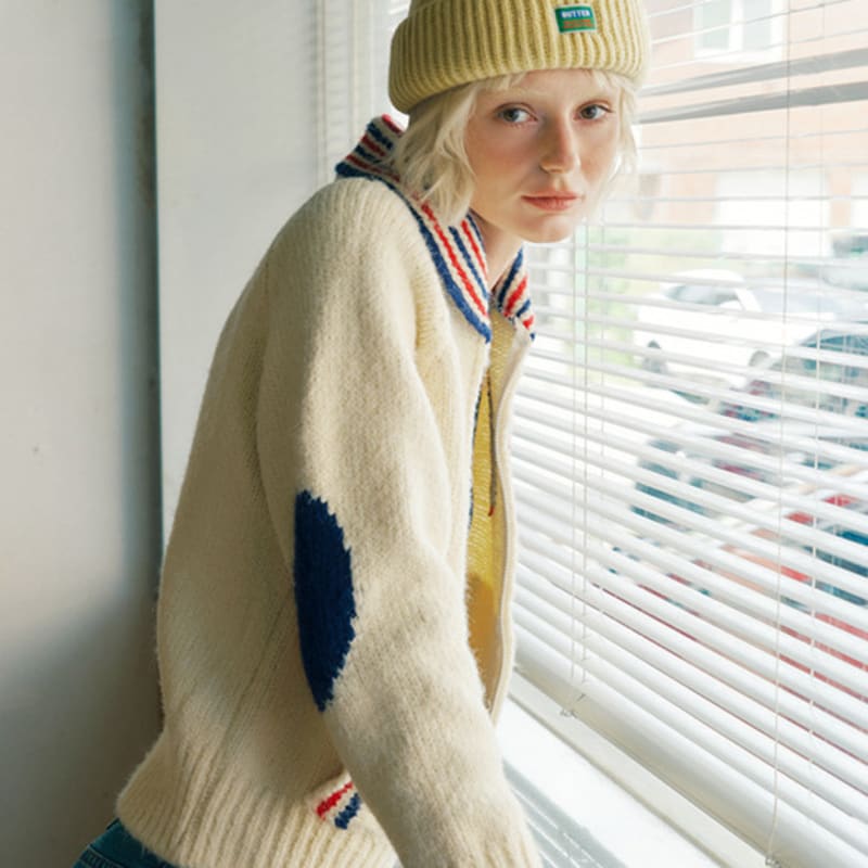 

GREENBUTTER Merino Wool Raccoon Beanie (Butter) FREE