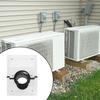 Wall Penetration Line Set Cover Kit Plastic Split AC Line Set Wall Cover with Soft Gasket for Indoor Outdoor Air Conditioner