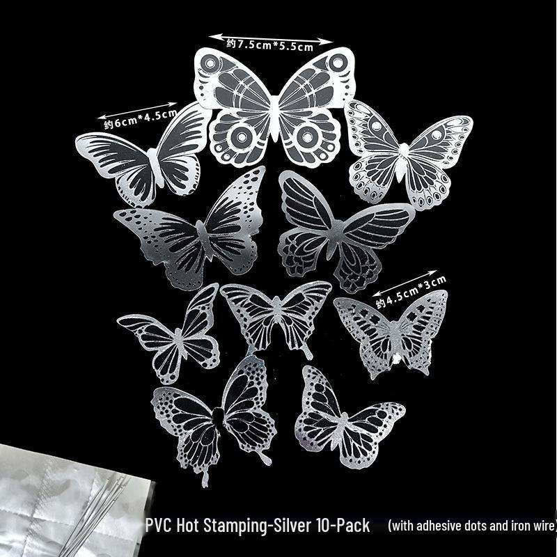 Toppere de tort fluturi roz cu margini aurii - Perfecte pentru sărbătorile de ziua de naștere ale prințeselor