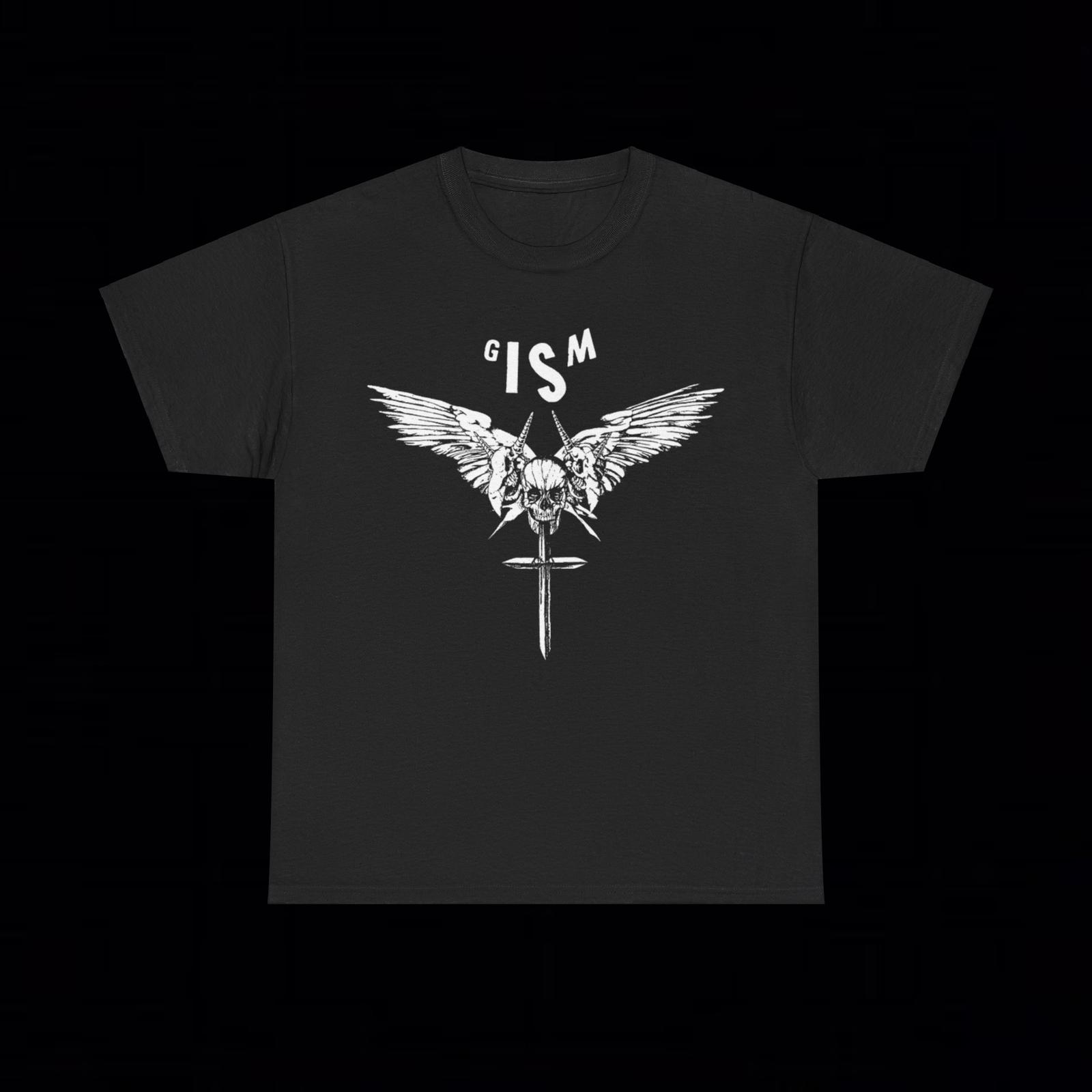 Футболка с логотипом G.I.S.M Crust Punk Grindcore Mince Винтажный Череп Готика Y2K Раскрыть M