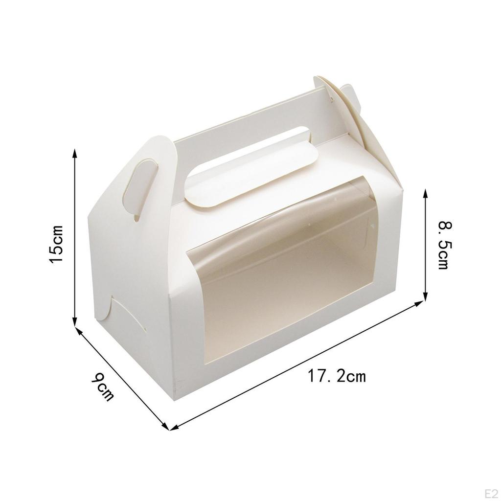 12 Pieces Cake Boxes Bakery Gift Pastry Dessert Containers for Year