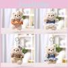 Adorable Bear Stuffed Doll With Polyester Plush Material For Bag Decoration