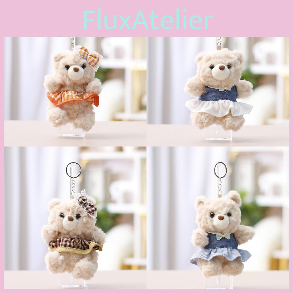 Adorable Bear Stuffed Doll With Polyester Plush Material For Bag Decoration