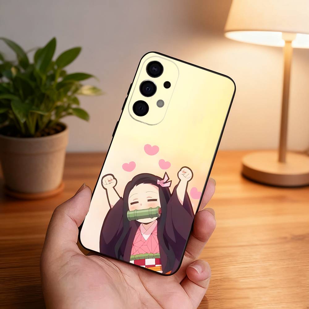 

D-Demon N-Nezuko Slayer Phone Case For Samsung S25,S24,S21,S22,S23,S30,Ultra,S20,Plus,Fe,Lite,5G Black Cover Samsung S23ULTRA5G