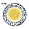 Ginger Grinder Tool Ceramic Garlic Grater Plate, Manual Masher for Kitchen, Non Slip Grinding Dish Quick Puree Maker Chili And Nuts, Kitchen