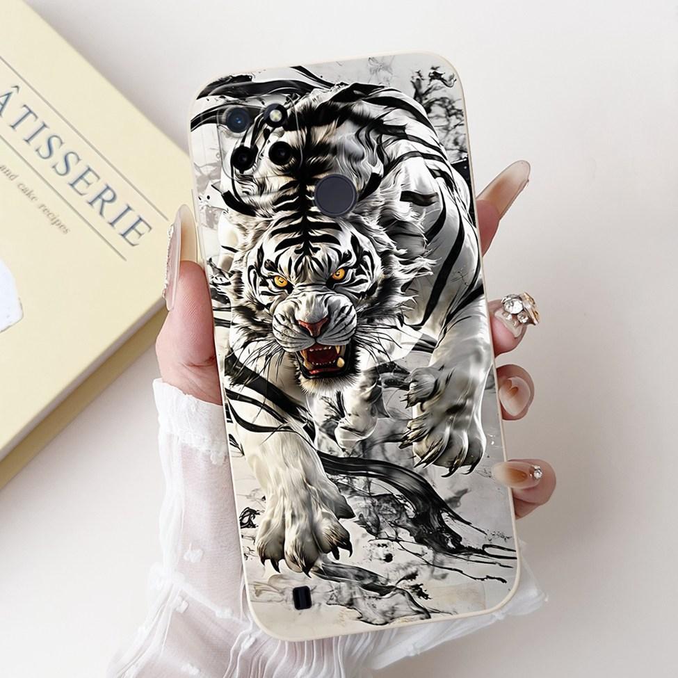 For Realme C21Y RMX3261 RMX3263 C25Y RMX3269 Cover For Realme C21Y Case Cute Cat Funny Cool Fashion Silicone Shockproof Bumper