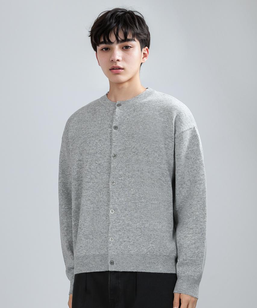 Jhonny West Cashmere Round Cardigan (Melange)