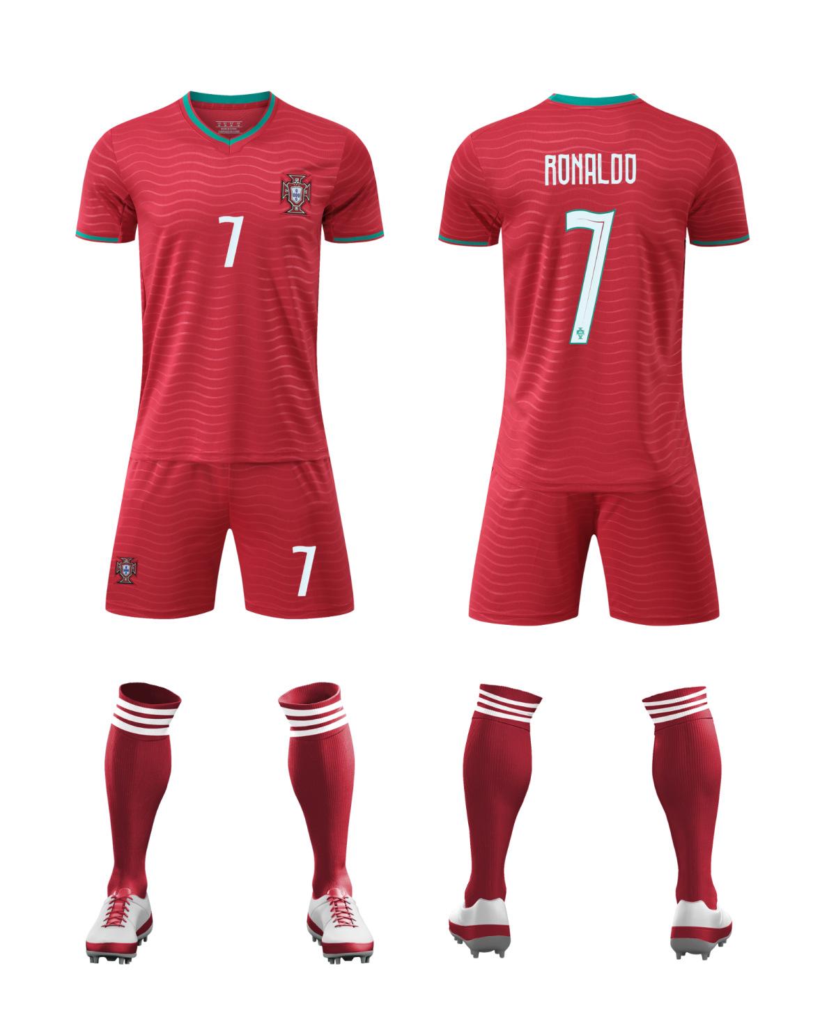 2627 Season, Adult Children S Star Number Jersey, Portugal, Spain And Germany Football Jersey Set 14