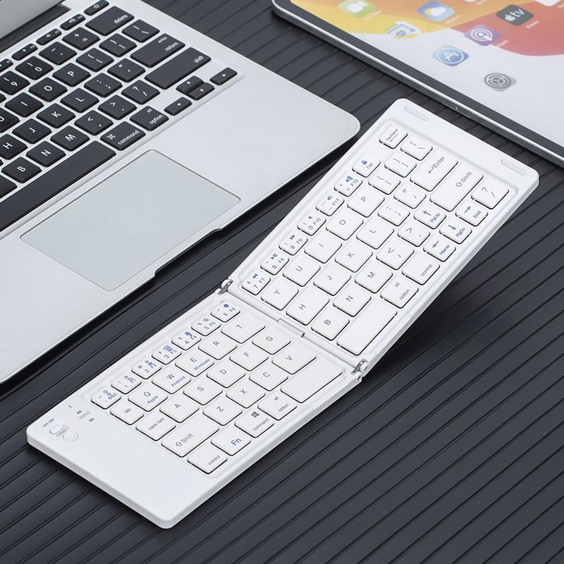 Wireless Bluetooth Two Folding Mini Keyboard Tablet Phone Notebook Three System Universal Portable Compact Keyboard