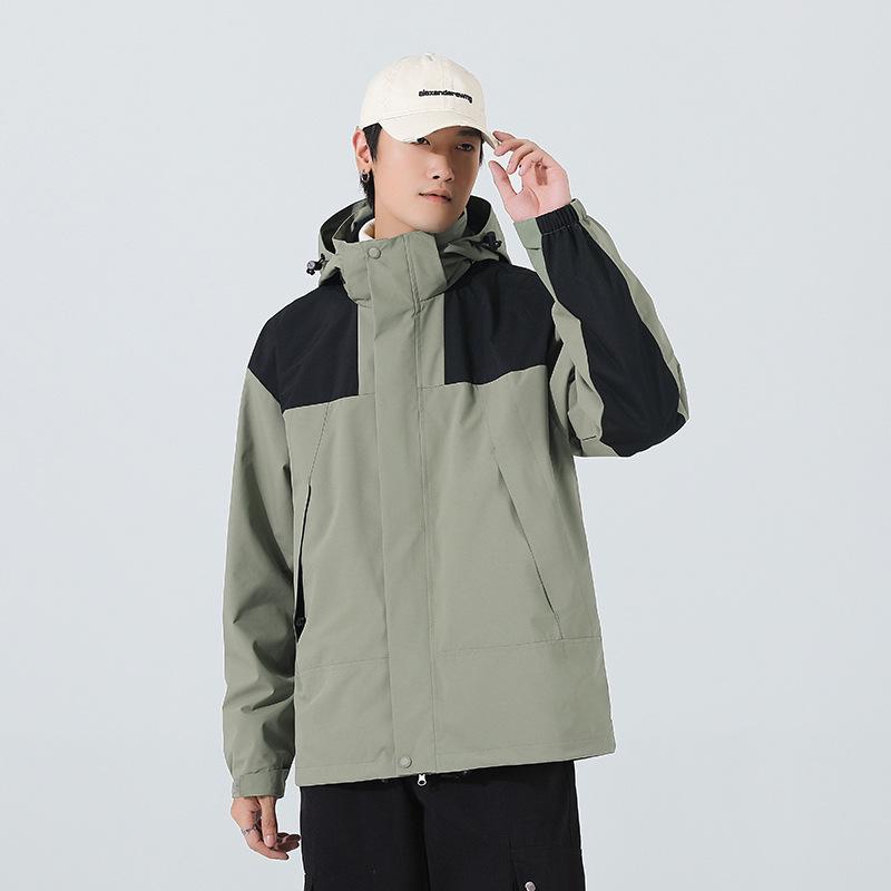Unisex Winter 3-in-1 Windproof Fleece Workwear Set with Logo M светло-зеленый