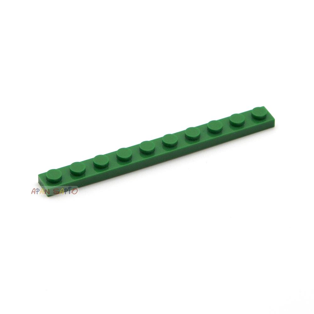 40pcs DIY Building Blocks Thin Figures Bricks 1x10 Dots 12Color Educational Creative Size Compatible With 4477 Toys for Children