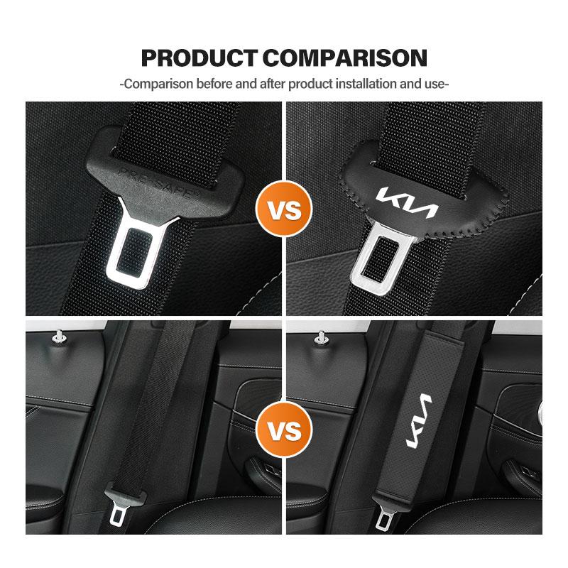 AXADSN1 Universal Car Seat Belt Shoulder Protection Pad Accessories For KIA Rio K5 K2 Sportage Ceed Sorento Picanto Stinger Soul