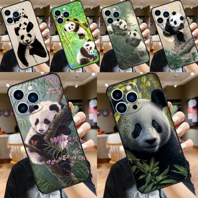 Panda Animal Cute Bear For OPPO Reno 11F 12F 13F 14F 8T 10 11 12 13 14 Pro 8 7 Lite OPPO Find X8 X6 X5 X9 Pro Case