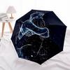 1pc Galaxy Embrace Automatic Folding Umbrella - Compact 8-Rib Design, Durable Plastic & Iron, Lightweight for Outdoor Daily Use115