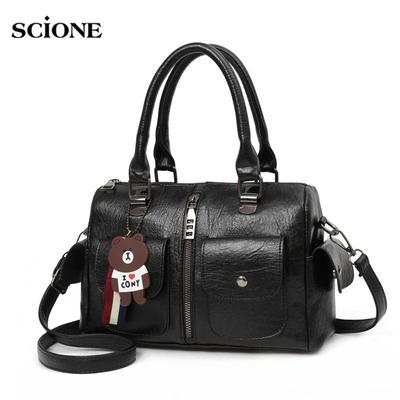 Fashion Women's Handbags Pure Color Steel Clip Women's Bags Large Capacity Bags
