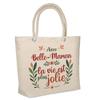 Tote Bag - PLANETEE - Mother-in-law Life Is Prettier - Jute - Insulated - Printed In France